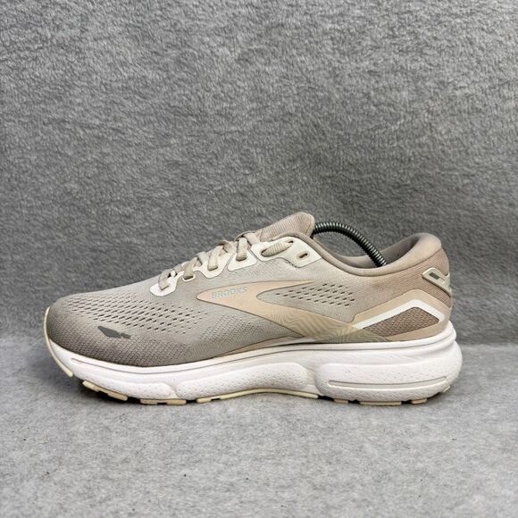 Brooks Shoes Womens Size 9.5 Ghost 15 Beige & White Running Sneakers 1203801B189 - Picture 7 of 10